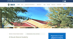 Desktop Screenshot of daculaclassicalacademy.com